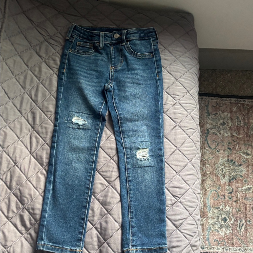 Jumping beans straight leg girl jeans size 5